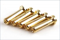 Goldkontaktstecker 4mm (10 Stück)